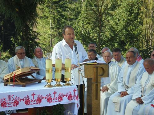 Slávenie Eucharistie na Trojmedzí