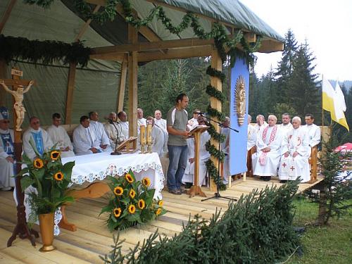 Slávenie Eucharistie na Trojmedzí